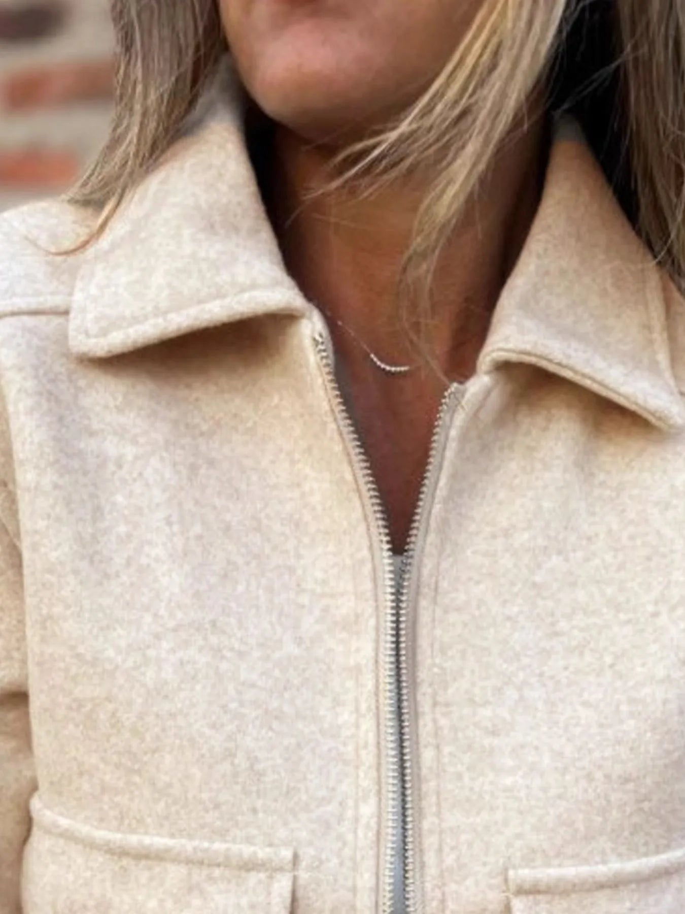 Zip Up Long Sleeve Jacket with Pockets – Casual Outerwear - Fashorio