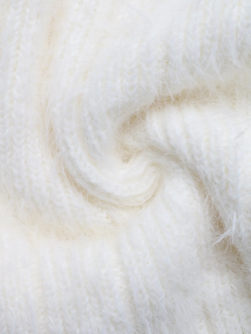 Scoop Neck Long Sleeve Sweater - Fashorio