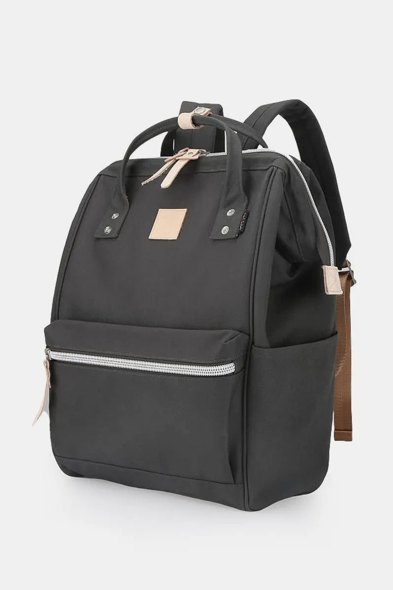 Himawari Waterproof Design Arcuate Shoulder Strap Backpack Bag with Handles Dark Gray One Size - Fashorio
