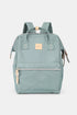 Himawari Water Resistant Canvas Backpack Bag with Side Pockets Teal One Size - Fashorio