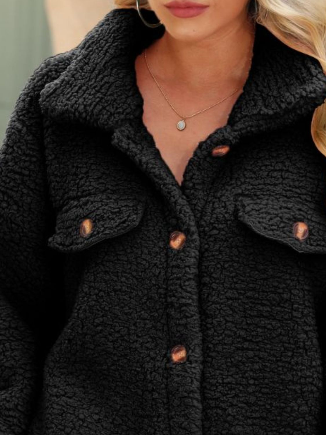 Button Down Collared Coat - Fashorio