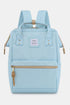 Himawari Waterproof Canvas Backpack Bag with Side Pockets Light Blue One Size - Fashorio