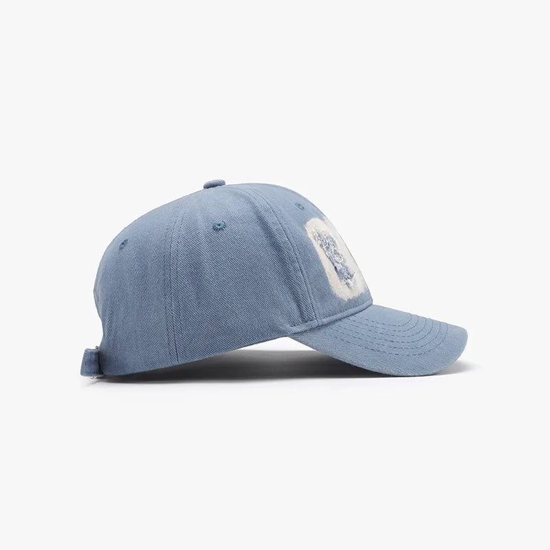 Distressed Cotton Baseball Cap - Fashorio