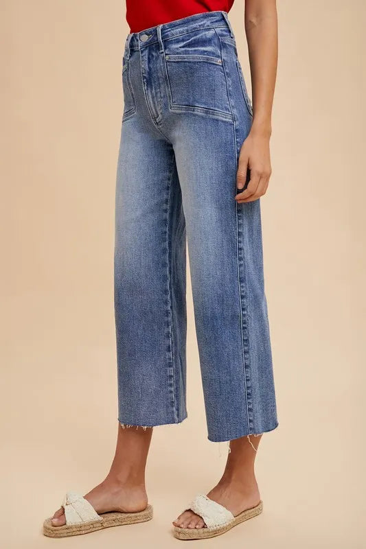 Annie Wear High Rise Wide Leg Jeans - Fashorio