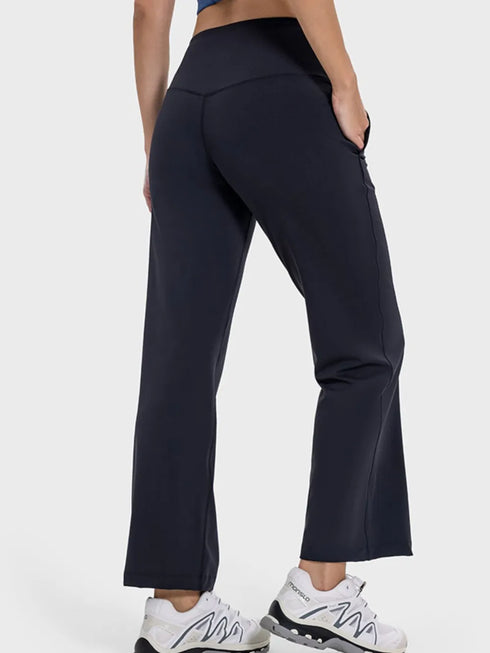 Millennia Pocketed High Waist Active Pants - Fashorio