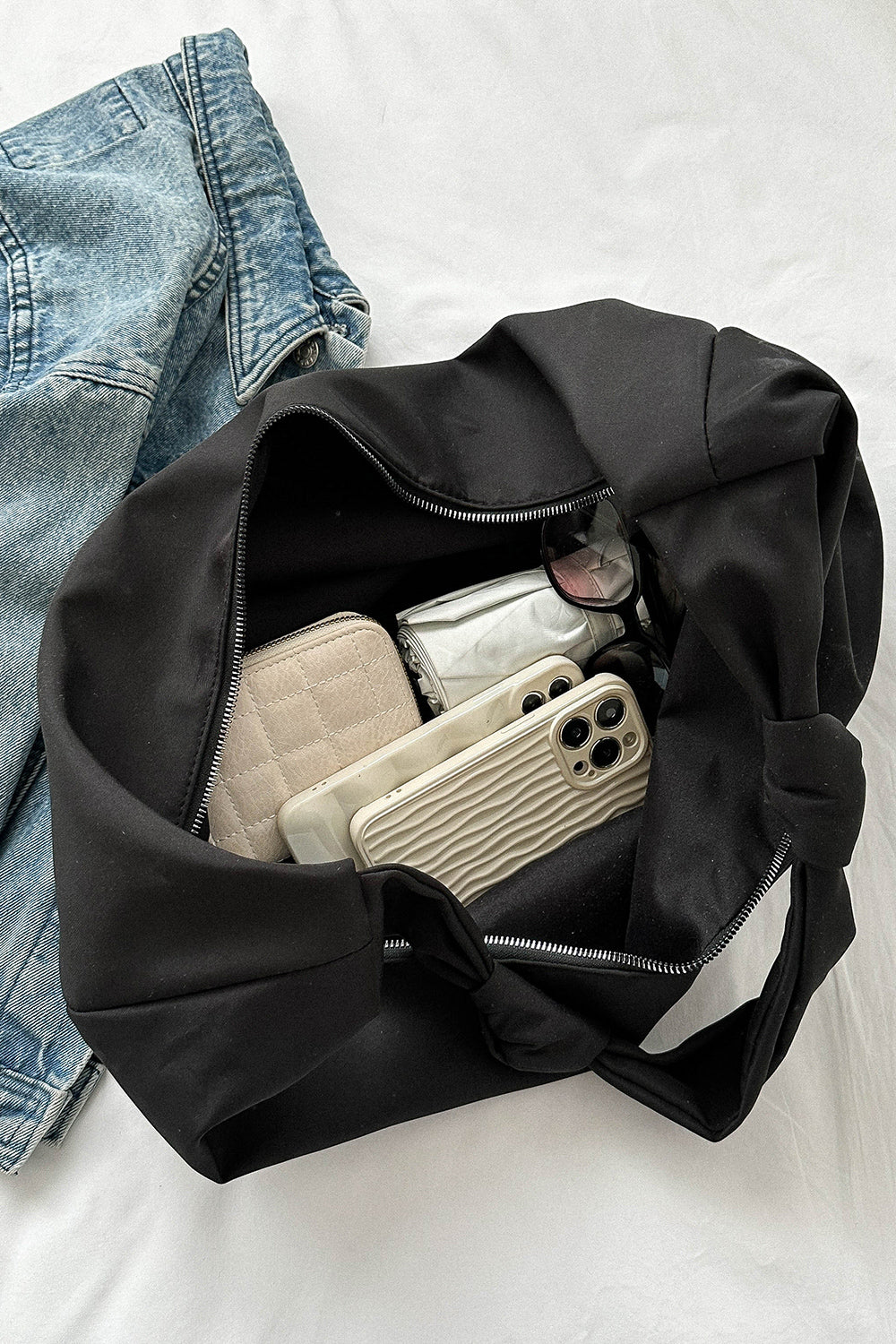 Oversize Nylon Crossbody Bag - Fashorio