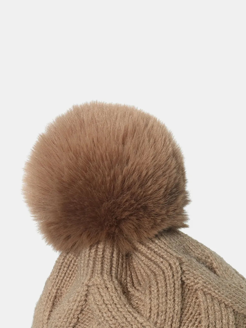 Roll Rim Hat with Pompom - Fashorio