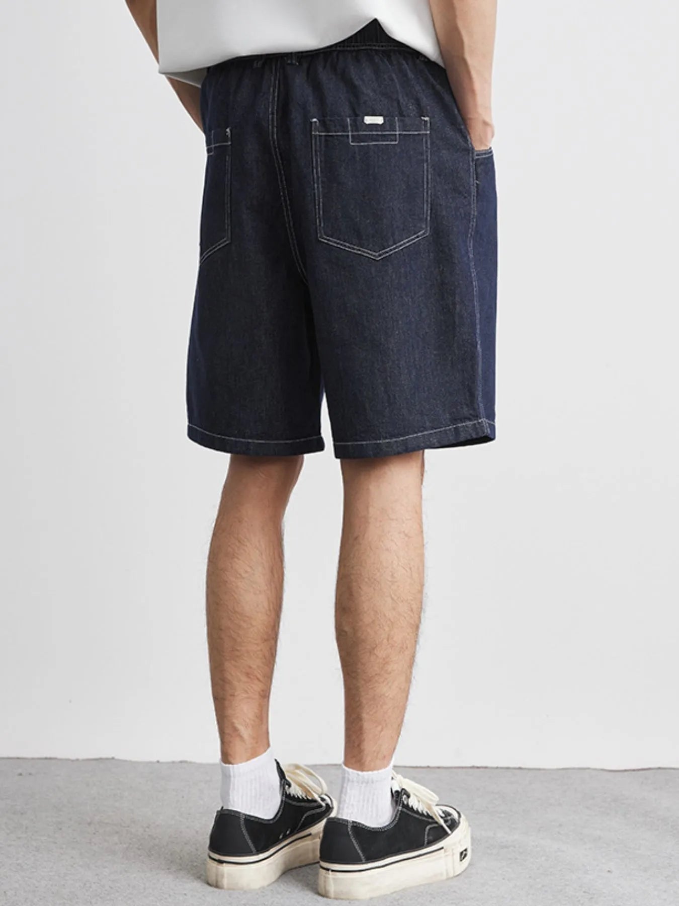 Men's Plus Size Pocketed Denim Shorts - Fashorio