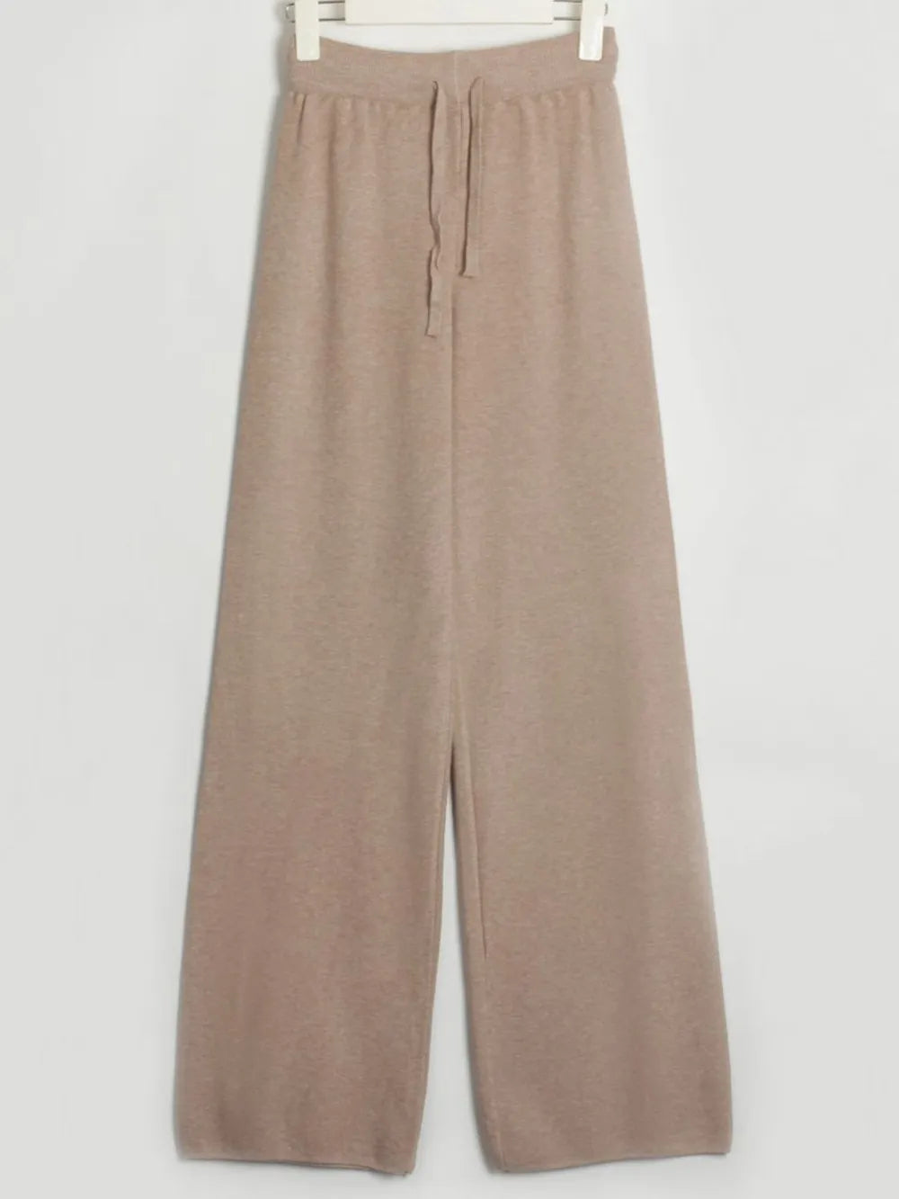 V-Neck Long Sleeve Top and Drawstring Pants Sweater Set - Fashorio