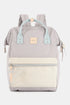 Himawari Water Resistant Canvas Backpack Bag with Side Pockets Lavender Cr One Size - Fashorio