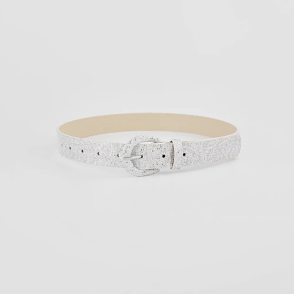 Sequin PU Leather Belt - Fashorio