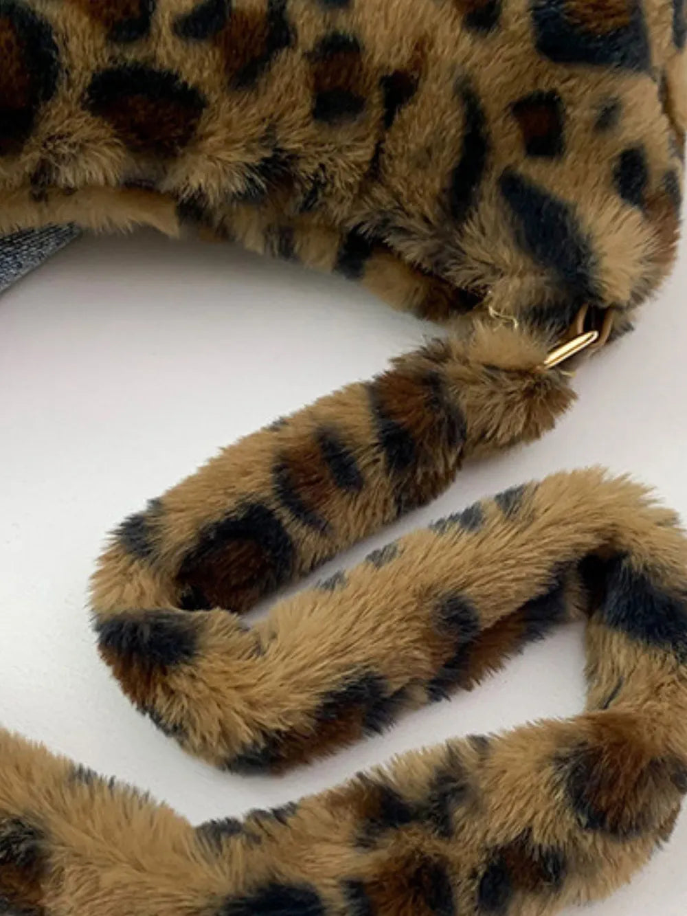 Leopard Fluff Shoulder Bag - Fashorio