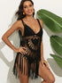 Crochet Fringe Beach Cover Up - Fashorio
