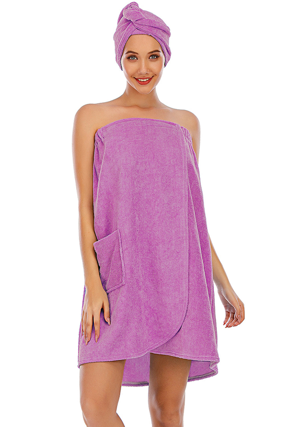 Strapless Robe with pocket - Fashorio