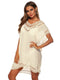 Bohemian Crochet Trim Beach Cover Up Dress Pastel Yellow One Size - Fashorio