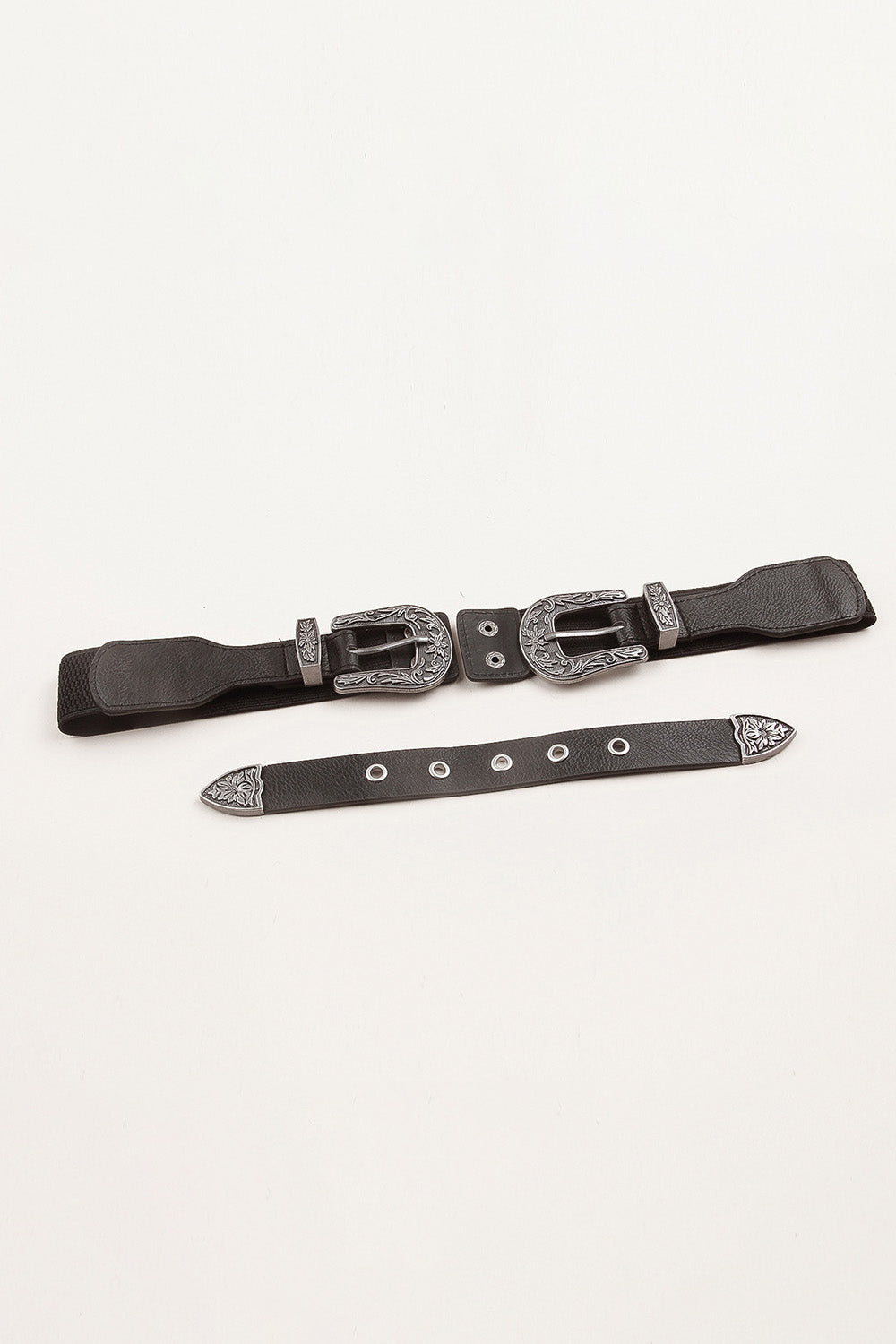 Symmetrical Zinc Alloy Buckle PU Leather Belt - Fashorio