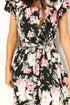 Perfee Floral Flutter Sleeve Tie-Waist Split Dress - Fashorio