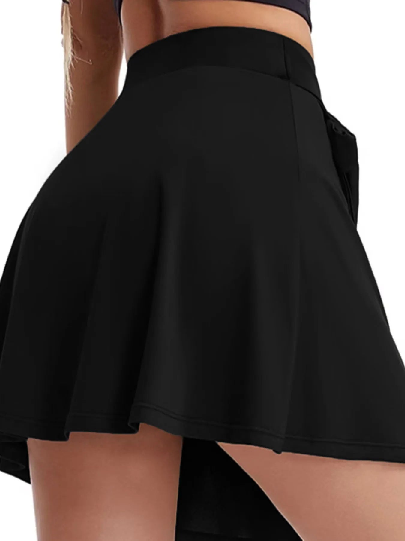 High Waist Active Skirt with Lining - Fashorio