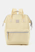 Himawari Water Resistant Canvas Backpack Bag with Side Pockets Cream One Size - Fashorio