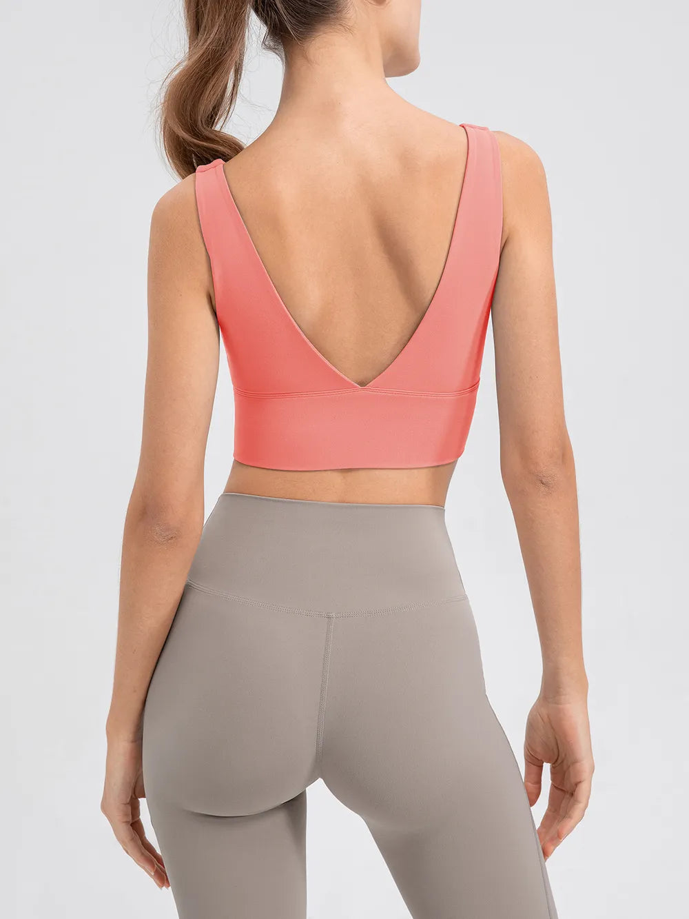 Scoop Neck Wide Strap Active Tank - Fashorio