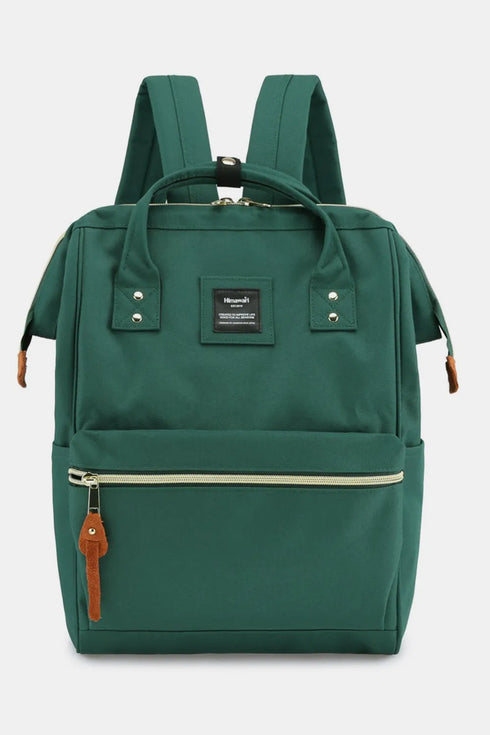 Himawari Waterproof Canvas Backpack Bag with Side Pockets Green One Size - Fashorio