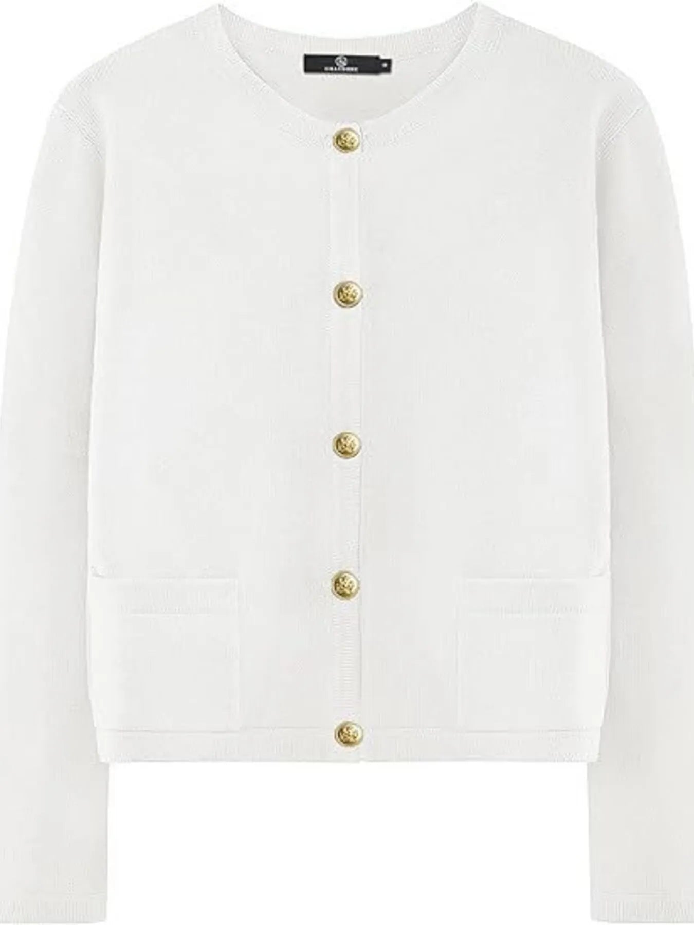 Striped Button-Up Cardigan - Fashorio