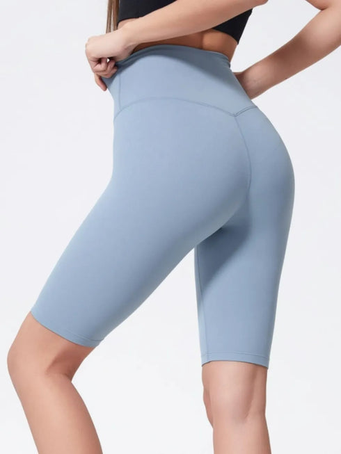 Millennia High Rise Wide Waistband Active Shorts - Fashorio