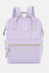 Himawari Waterproof Canvas Backpack Bag with Side Pockets Lavender One Size - Fashorio