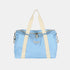 Textured Nylon Travel Bag Pastel Blue One Size - Fashorio