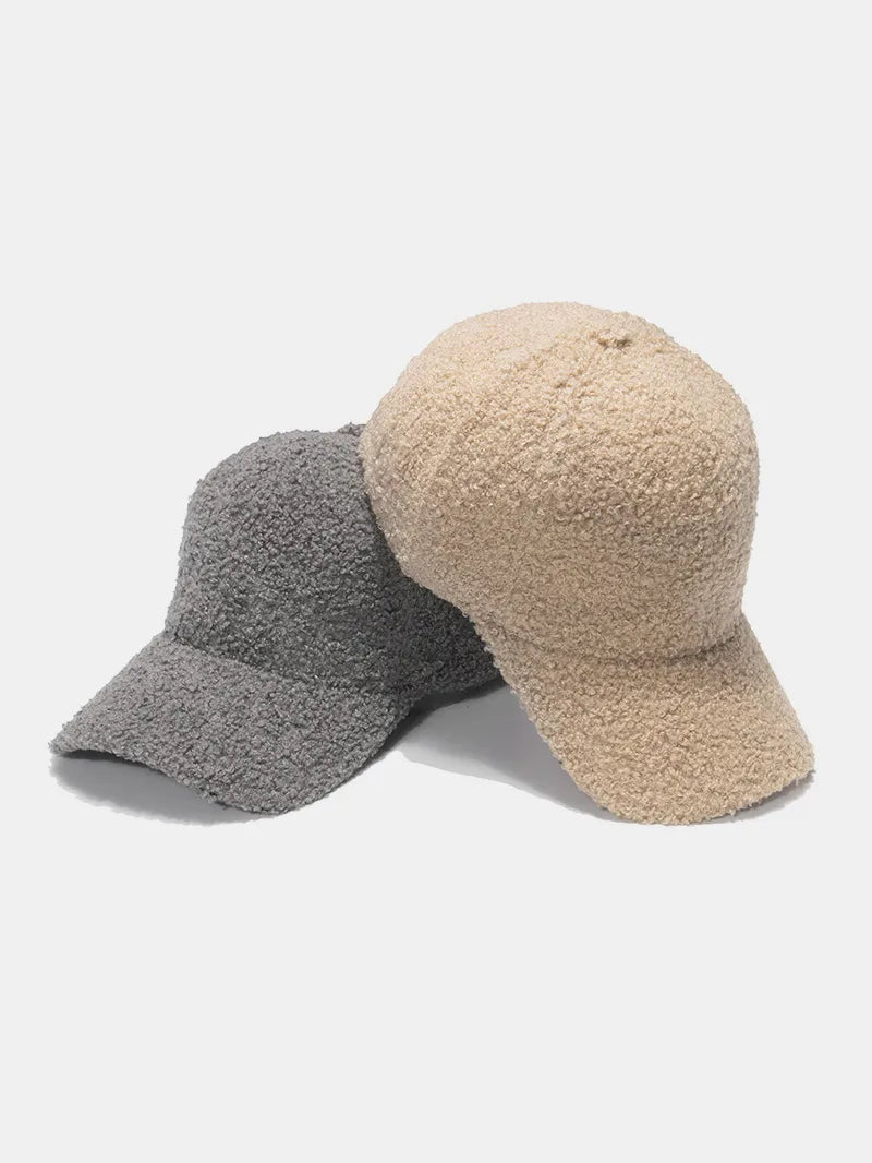 Sherpa Solid Color Baseball Cap - Fashorio