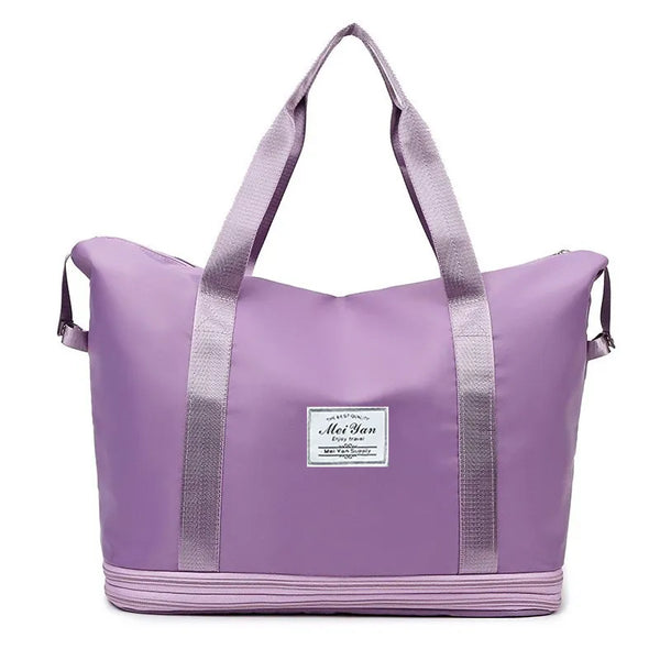Oxford Cloth Travel Bag Lavender One Size - Fashorio