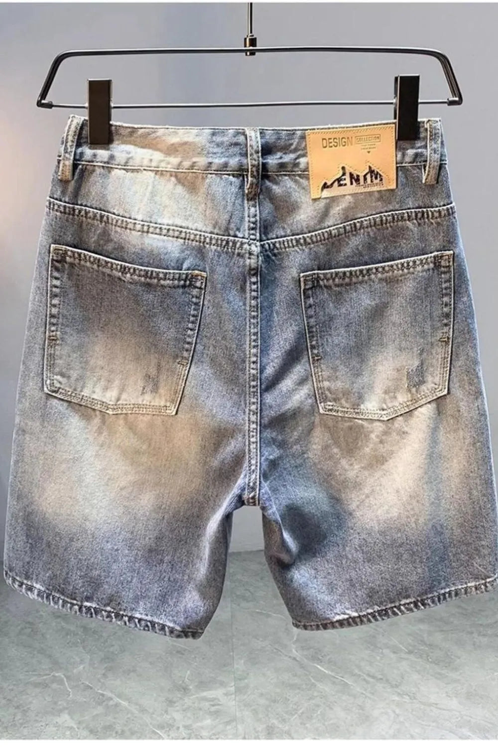 Men's Distressed Denim Shorts - Fashorio