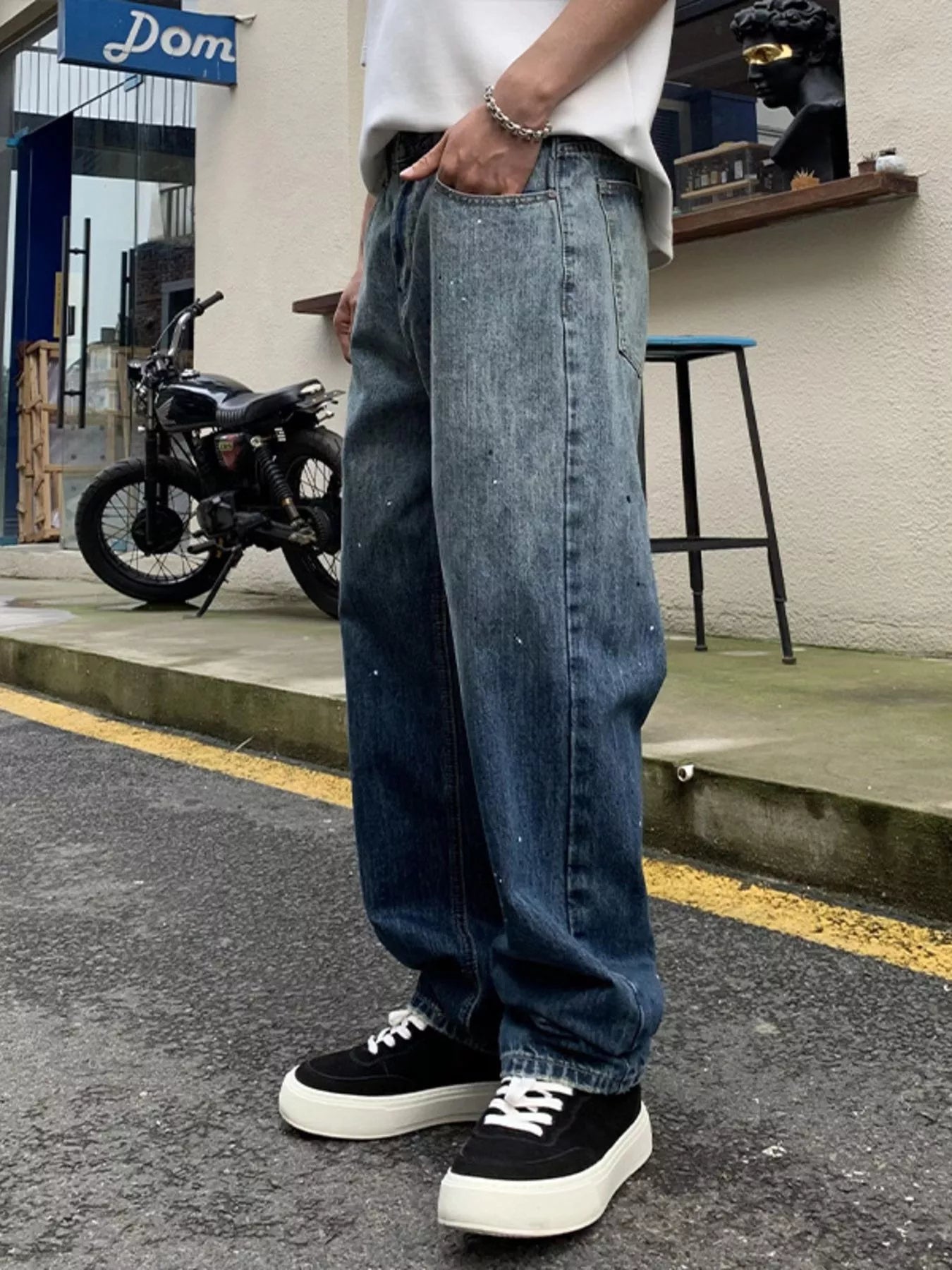 Men's Full Size Wide Leg Jeans Plus Size - Fashorio