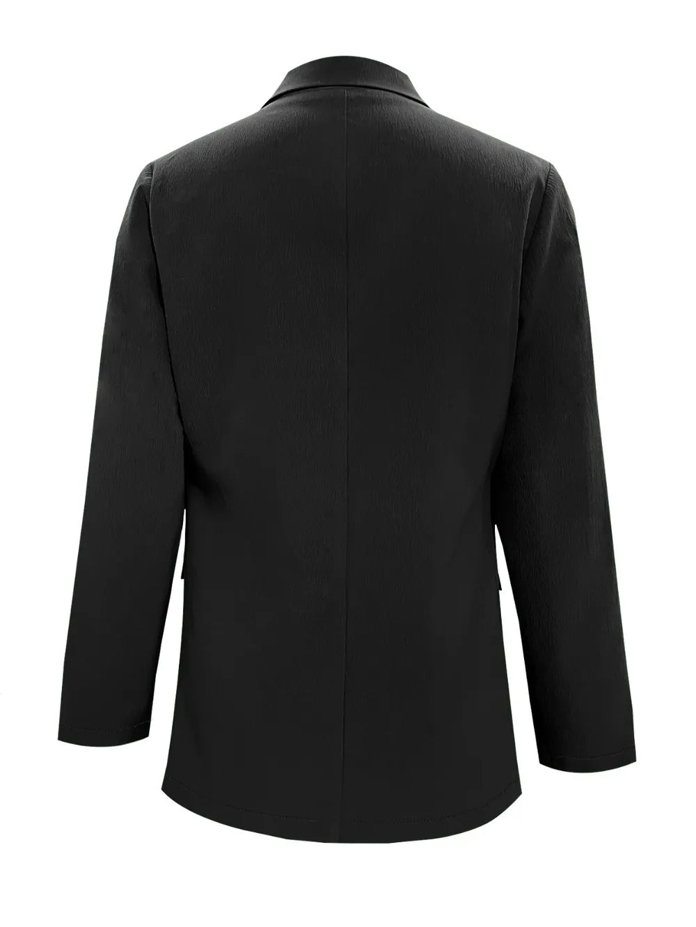 Lapel Collar Long Sleeve Blazer - Fashorio