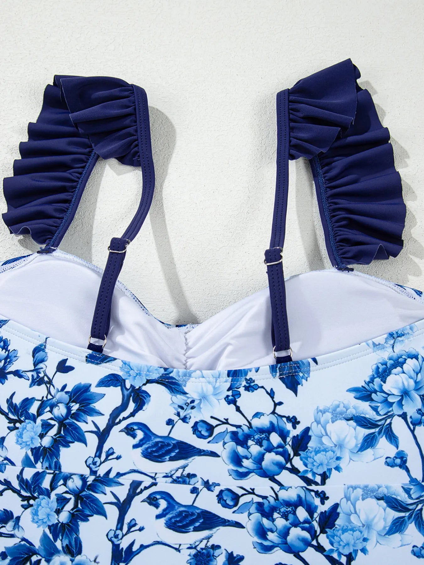 Cutout Ruffled Spaghetti Strap One-Piece Swimwear - Fashorio