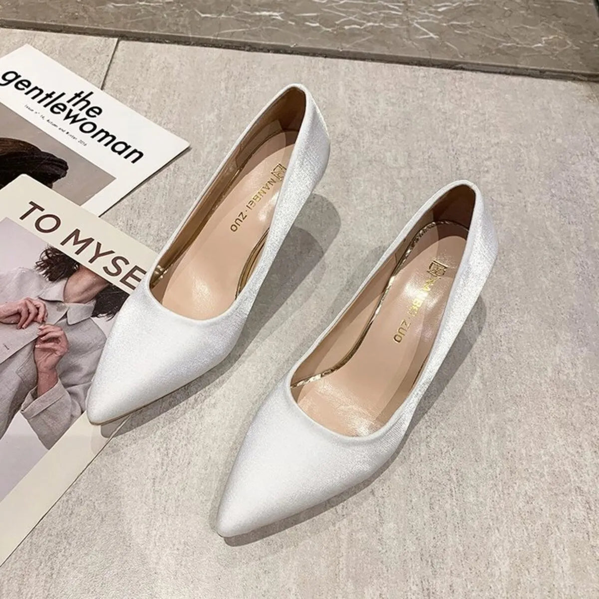 Point Toe Stiletto Pumps - Fashorio