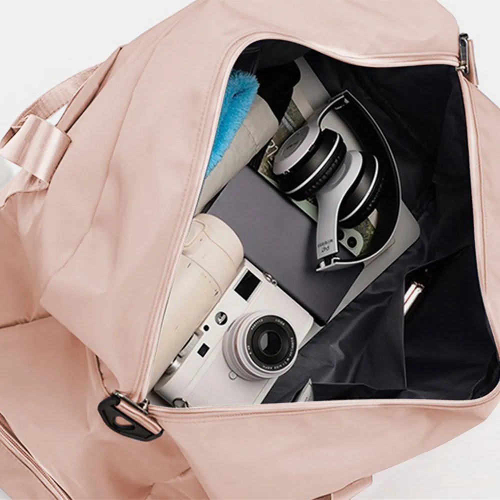 Detachable Strap Nylon Oversize Travel Bag - Fashorio