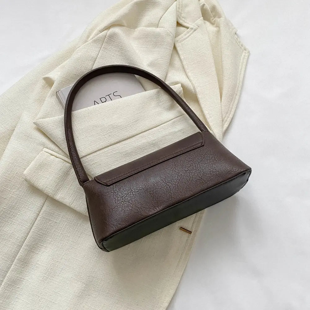 PU Leather Shoulder Bag - Fashorio
