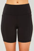 Love Tree High Waist Seam Detail Active Shorts - Fashorio
