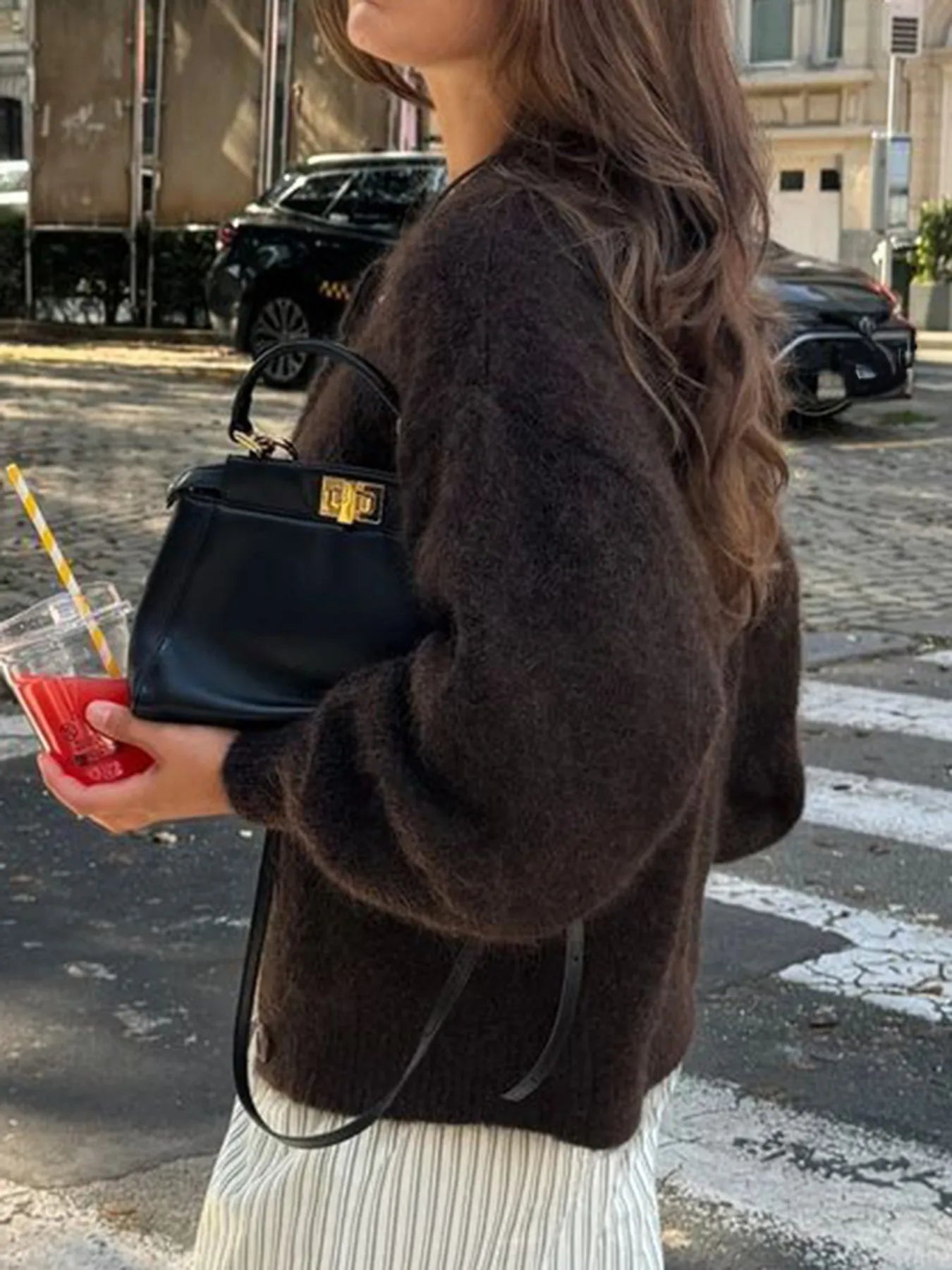 Button Down Long Sleeve Cardigan - Fashorio