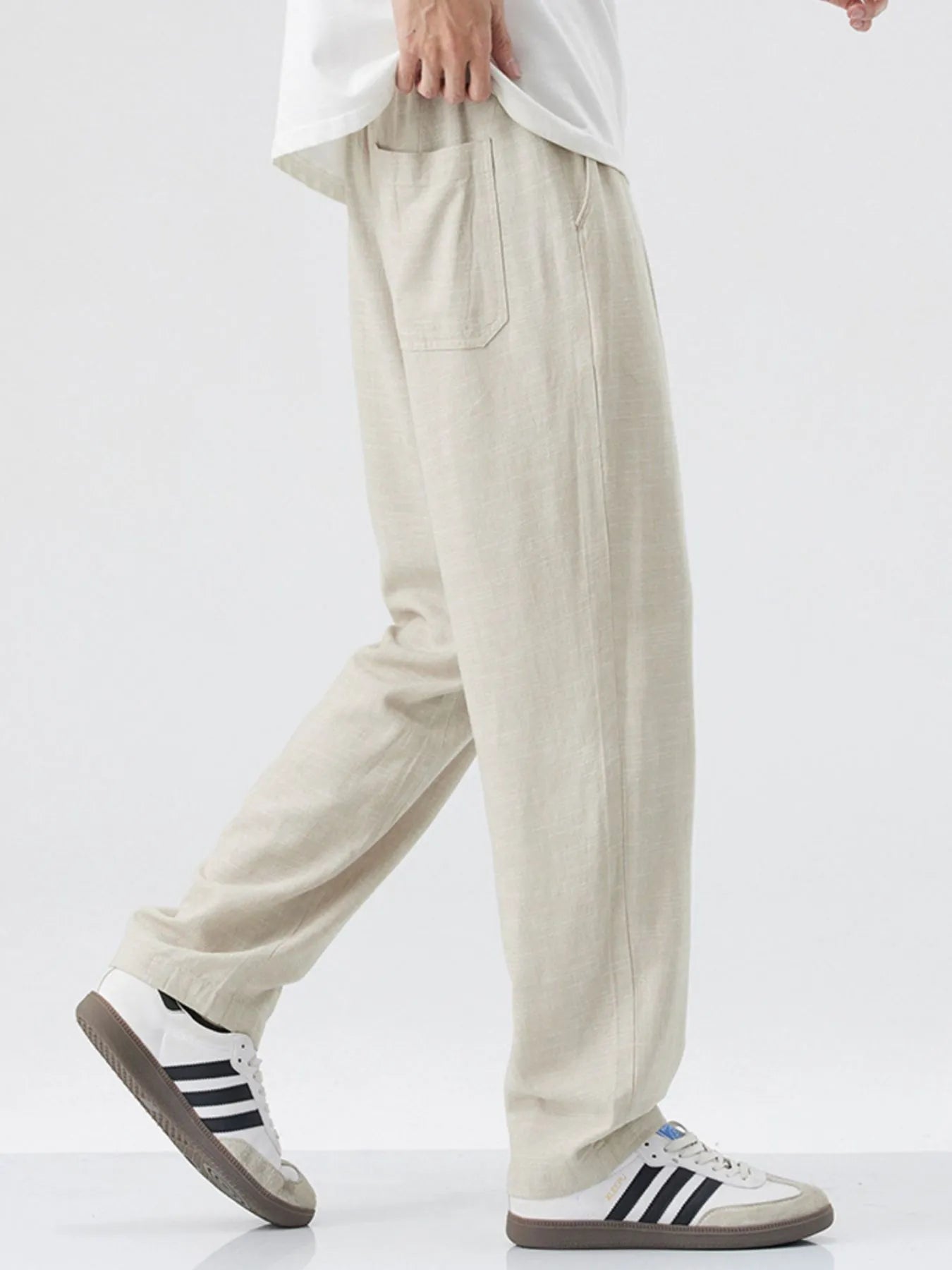 Men's Relaxed Fit Drawstring Casual Pants - Fashorio
