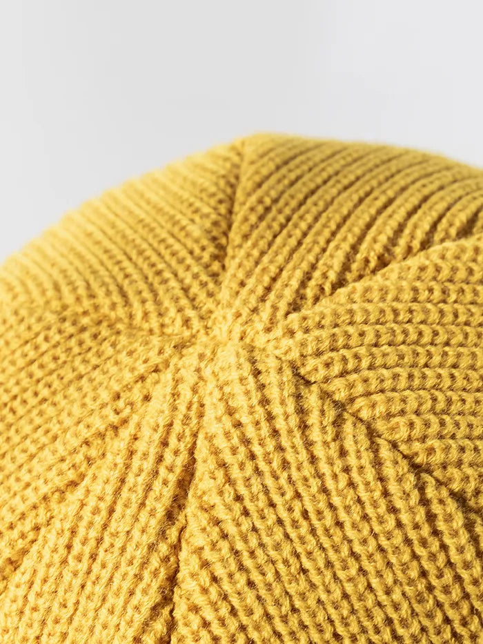 Distressed Cuffed Knit Hat - Fashorio