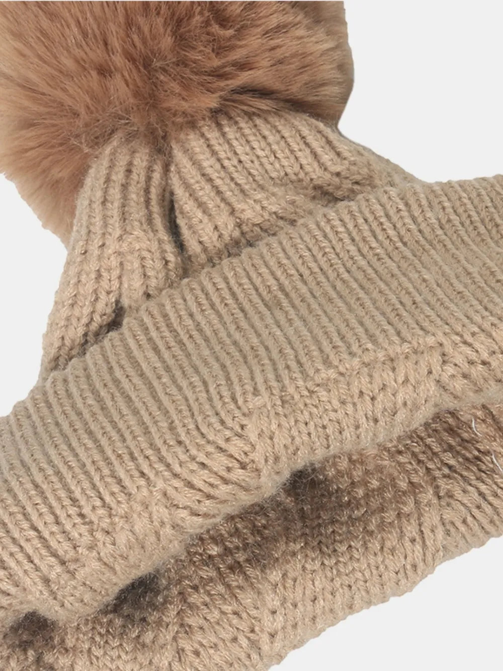 Roll Rim Hat with Pompom - Fashorio