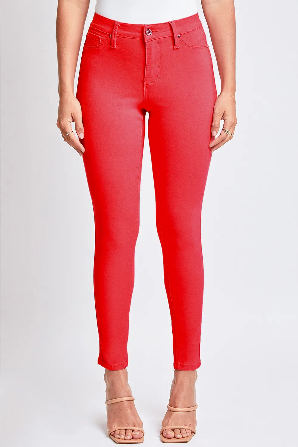 YMI Jeanswear Full Size Hyperstretch Mid-Rise Skinny Jeans - Fashorio