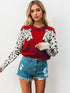 Leopard Round Neck Sweater - Fashorio