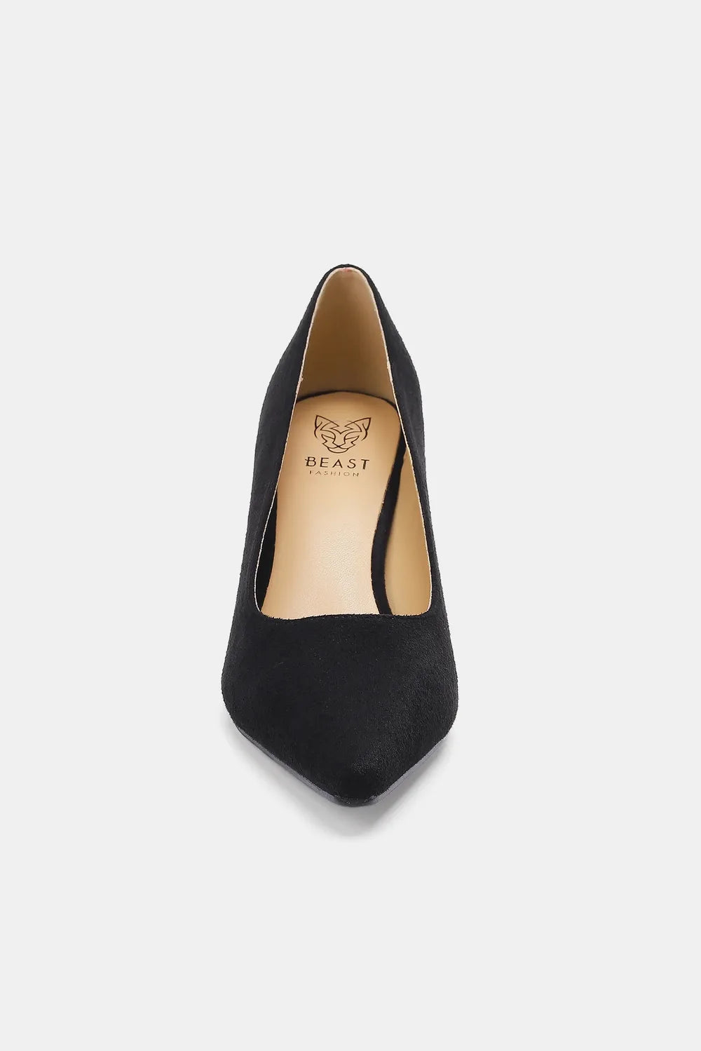 Beast Fashion Faux Suede Point Toe Pumps - Fashorio