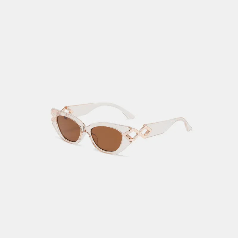 Polycarbonate Frame Cat-Eye Sunglasses - Fashorio
