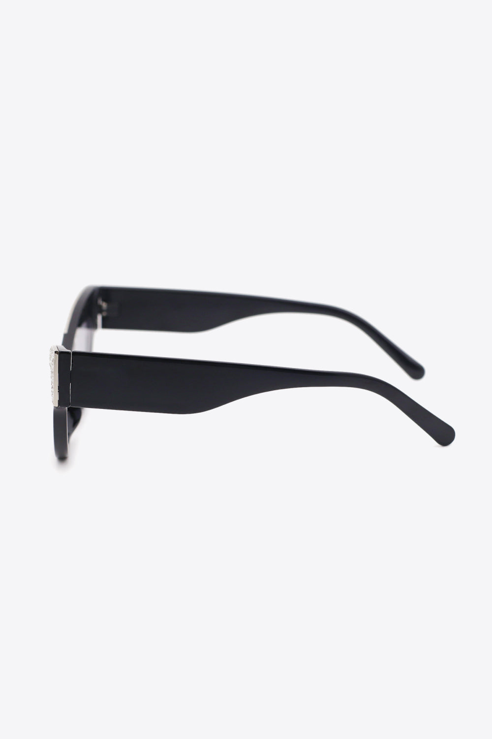 UV400 Rhinestone Trim Cat-Eye Sunglasses - Fashorio