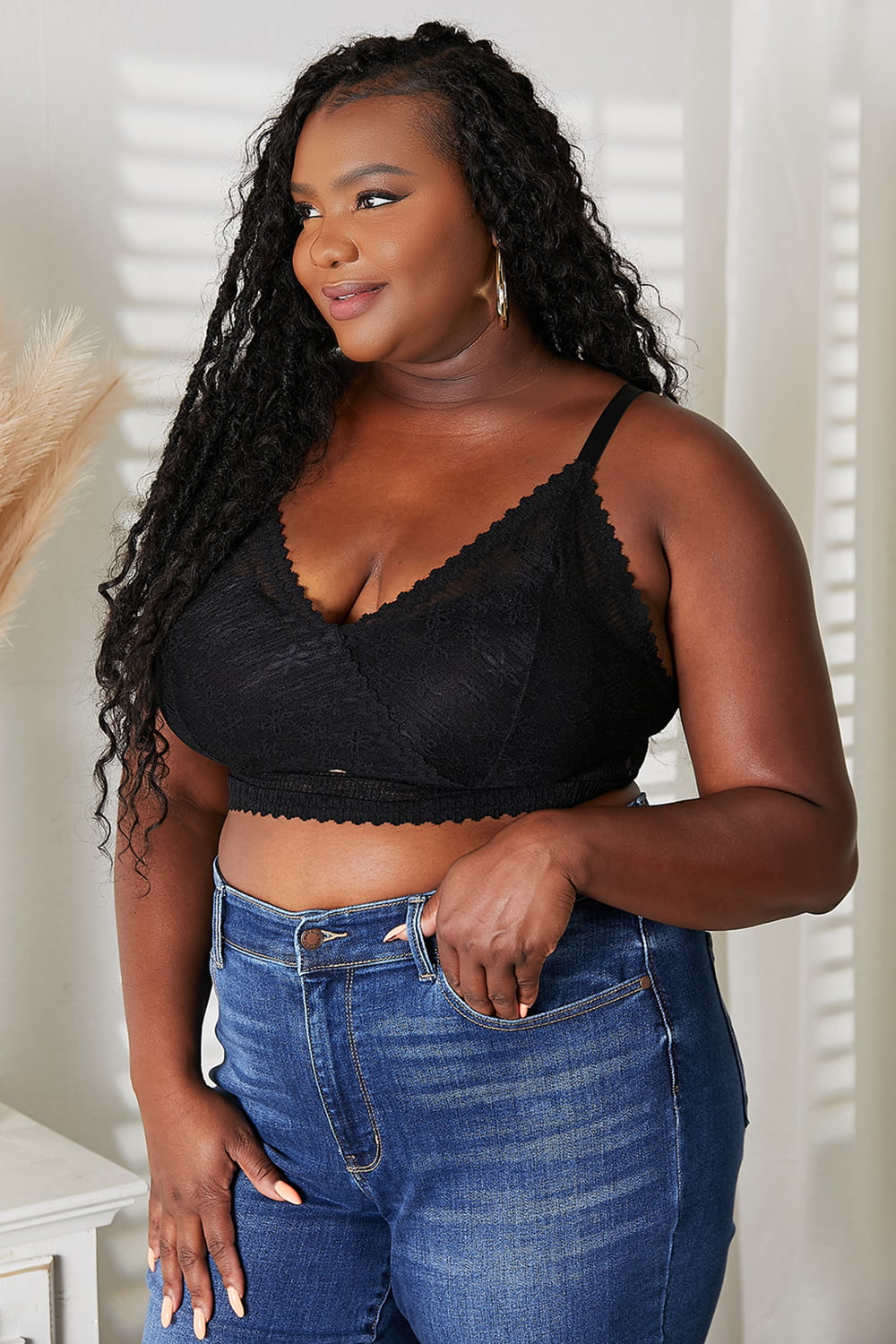 JadyK Skye Full Size Lace Bralette - Fashorio