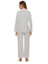 Collared Neck Loungewear Set with Pocket - Fashorio